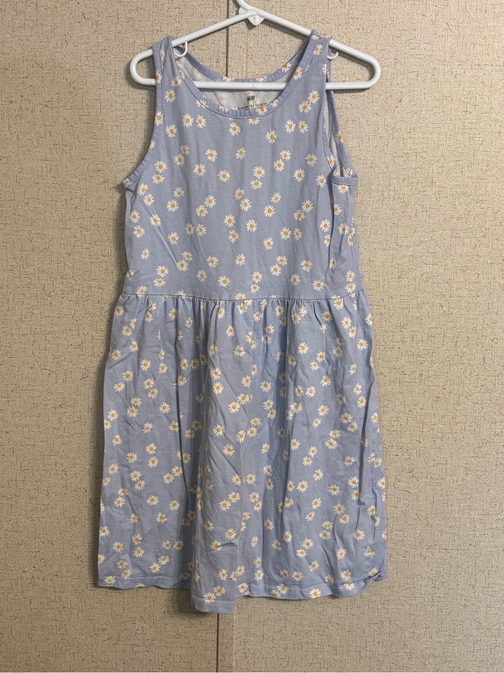 H&M Light Blue Daisy Tank Dress